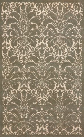 Trans Ocean Seville Collection 9654/47 MODERN DAMASK SILVER