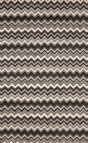 Trans Ocean Seville Collection 9666/48 ZIG ZAG STRIPE BLK/WH