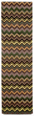 Trans Ocean Seville Collection 9666/06 ZIGZAG STRIPE GREEN