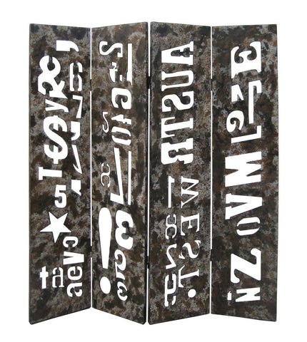 Distressed Wooden Screen