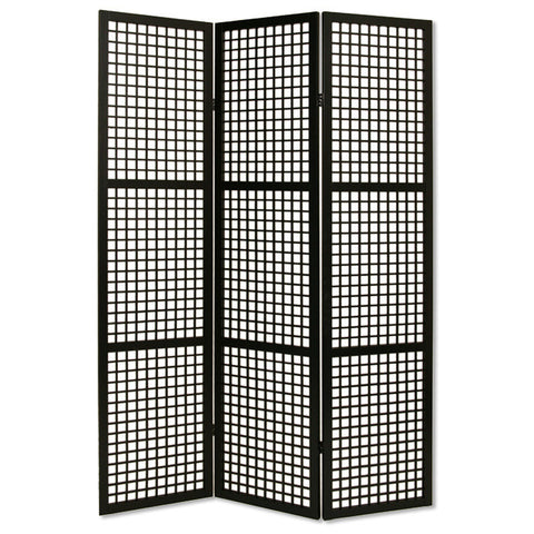 Eternal Squares Screen, Brown / Black/White