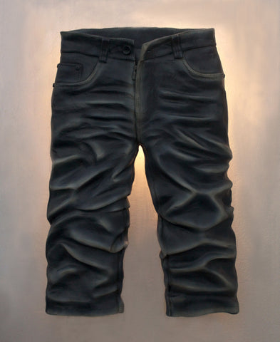Jeans Wall Decor with light