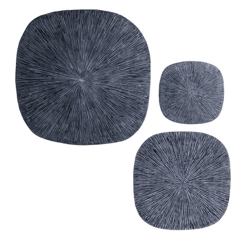 Sandstone Circle Design Wall Art - Set of 2