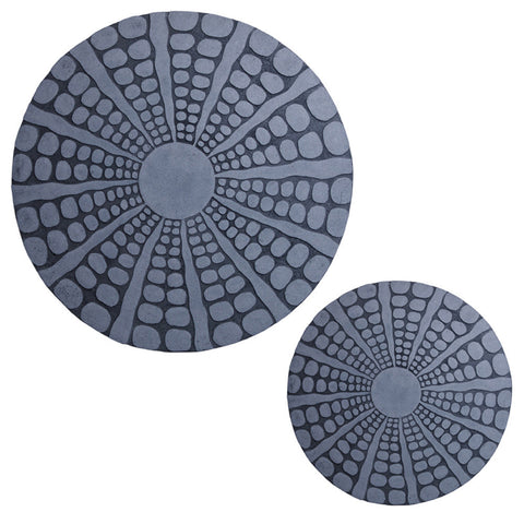 Sandstone Circle Design Wall Art - Set of 2