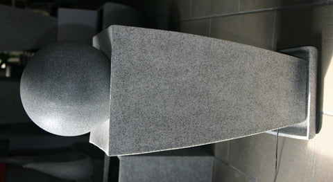 Long Square Planter W/Ball Fountain