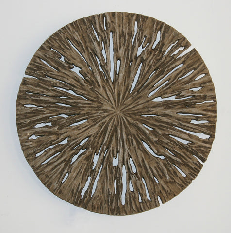 Round Rotten Wood Wall Art - Set of 2