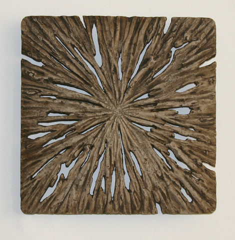 Square Rotten Wood Wall Art - Set of 2