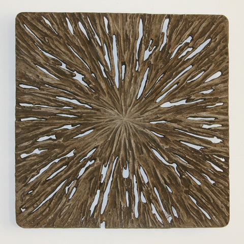 Square Rotten Wood Wall Art - Set of 2