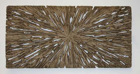 Long Square Rotten Wood Wall Art - Set of 2