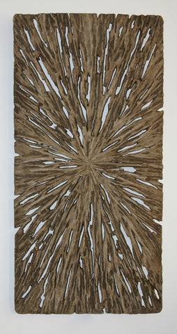 Long Square Rotten Wood Wall Art - Set of 2