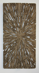 Long Square Rotten Wood Wall Art - Set of 2