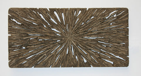 Long Square Rotten Wood Wall Art - Set of 2