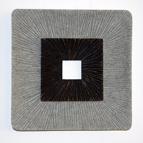 Sandstone Square Design Wall Art - Set of 2