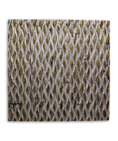 Metallic Ridge Silver Wall Art SGWB-82