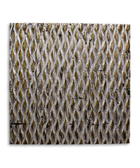 Metallic Ridge Silver Wall Art SGWB-82