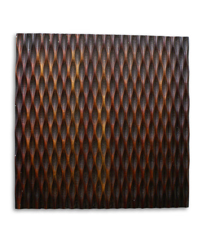 Metallic Ridge Brown Wall Art SGWB-84