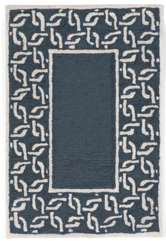 Trans Ocean Spello Collection 2142/33 CHAIN BORDER DENIM