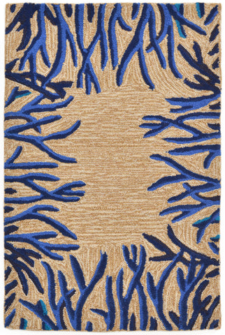 Trans Ocean Spello Collection 2173/03 CORAL BDR COBALT