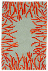 Trans Ocean Spello Collection 2173/17 CORAL BDR ORANGE