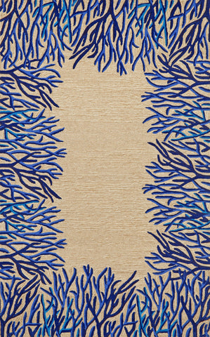 Trans Ocean Spello Collection 2173/03 CORAL BDR COBALT