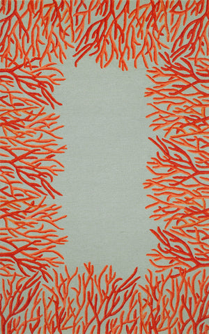 Trans Ocean Spello Collection 2173/17 CORAL BDR ORANGE