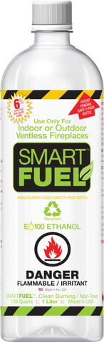 Liquid Bio-Ethanol Fuel for Fireplaces (12 and 6 Packs)