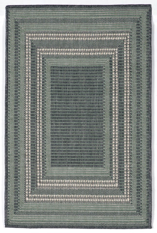 Trans Ocean Terrace Collection 1736/73 ETCHED BORDER AQUA