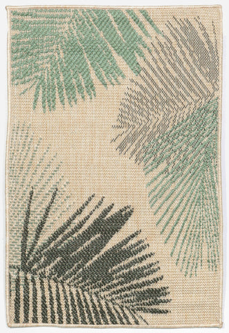 Trans Ocean Terrace Collection 1770/63 PALMS AQUA