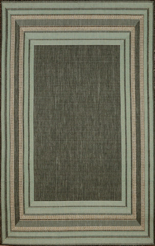 Trans Ocean Terrace Collection 1736/73 ETCHED BORDER AQUA