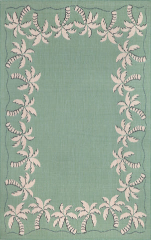 Trans Ocean Terrace Collection 1771/73 PALMTREE BDR AQUA