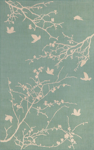 Trans Ocean Terrace Collection 1773/73 PLUM BLOSSOM AQUA