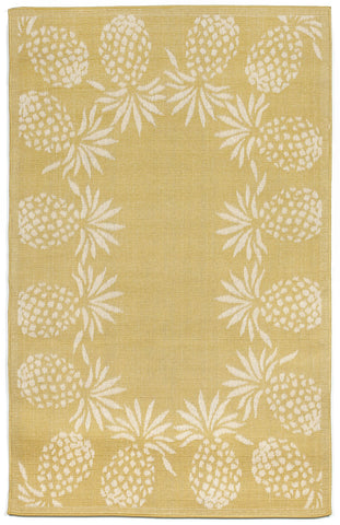 Trans Ocean Terrace Collection 1774/59 PINEAPPLE BDR YELLOW