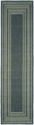 Trans Ocean Terrace Collection 1736/73 ETCHED BORDER AQUA