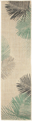Trans Ocean Terrace Collection 1770/63 PALMS AQUA