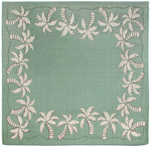 Trans Ocean Terrace Collection 1771/73 PALMTREE BDR AQUA
