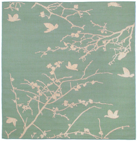 Trans Ocean Terrace Collection 1773/73 PLUM BLOSSOM AQUA