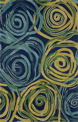 Trans Ocean Tivoli Collection 8106/33 RAMBLING ROSE NAVY