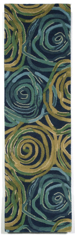 Trans Ocean Tivoli Collection 8106/33 RAMBLING ROSE NAVY