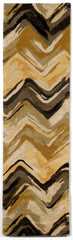 Trans Ocean Tivoli Collection 8107/39 CHEVRON YELLOW/GREY