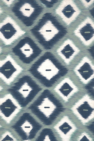 Trans Ocean Visions II Collection 3095/04 IKAT DIAMONDS AQUA
