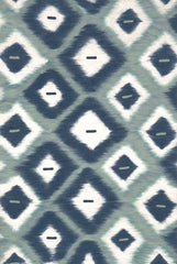 Trans Ocean Visions II Collection 3095/04 IKAT DIAMONDS AQUA