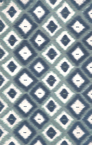 Trans Ocean Visions II Collection 3095/04 IKAT DIAMONDS AQUA