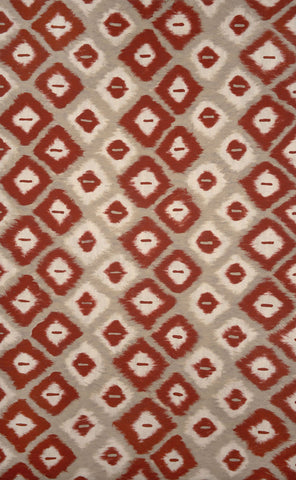 Trans Ocean Visions II Collection 3095/24 IKAT DIAMONDS RED