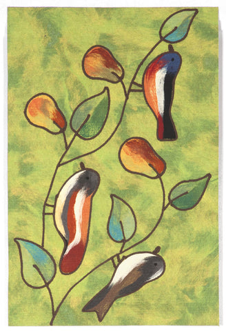 Trans Ocean Visions III Collection 3245/06 SONG BIRDS GREEN