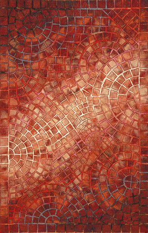 Trans Ocean Visions V Collection 3257/24 ARCH TILE RED