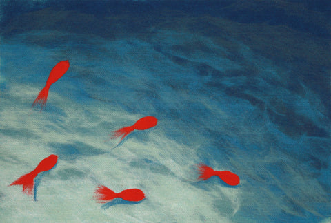 Trans Ocean Visions III Collection 4112/04 GOLDFISH AQUA