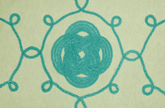 Trans Ocean Visions III Collection 4143/14 ORNAMENTAL KNOT AQUA