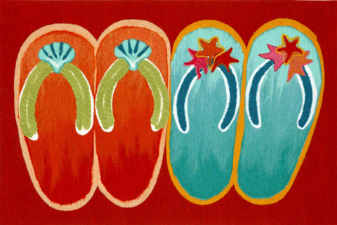 Trans Ocean Visions IV Collection 3207/24 FLIP FLOP OMBRE RED
