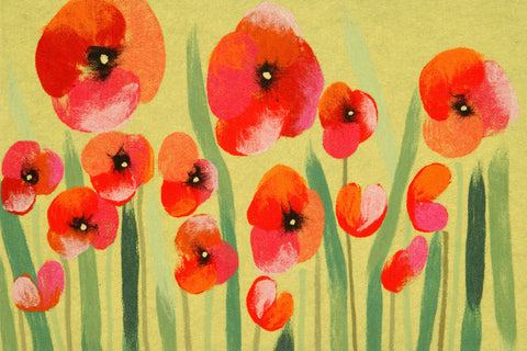 Trans Ocean Visions IV Collection 3237/24 POPPIES RED