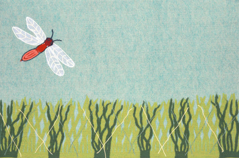 Trans Ocean Visions IV Collection 4103/04 DRAGONFLY AQUA